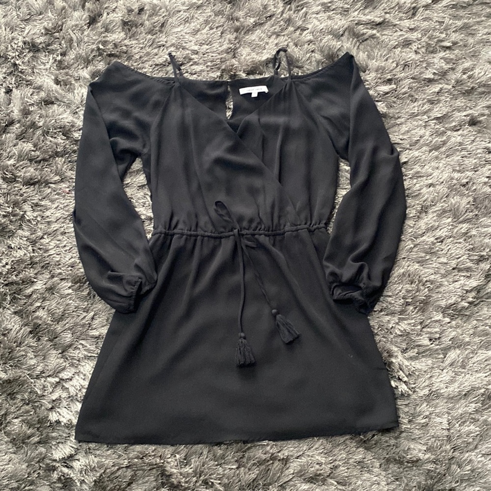 Black off the shoulder dress